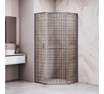 Душевой уголок RGW 80*120*200 SV-82-Gr L Трапеция/Серый/Черная вуаль/8 триплекс 33328282-2410L