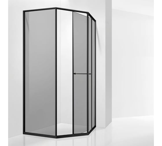 Душевой уголок RGW 80*120*200 SV-82-B R Трапеция/Чёрный/Тонированное(серое)/8 мм 33328282-34R