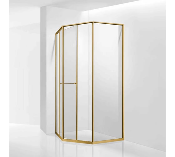 Душевой уголок RGW 80*120*200 SV-82-Gb L Трапеция/Золото браш/Прозрачное/8 мм 33328282-16L