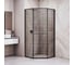 Душевой уголок RGW 80*80*200 SV-82-B L Трапеция/Чёрный/Черная вуаль/8 триплекс 33328288-244L 1