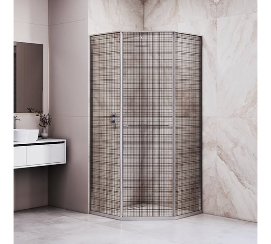 Душевой уголок RGW 80*120*200 SV-82 R Трапеция/Хром/Черная вуаль/8 триплекс 33328282-241R