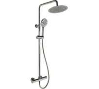 Душевая стойка Sancos KANEDO с термостатом с верхним душем O245 мм, ручным душ O130 мм, 4 режима хром SC7200CH