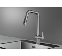 Смеситель кухонный GRANULA Kitchen Space 7273, ЗОЛОТО САТИН 7273, СТАЛЬ МАТОВАЯ