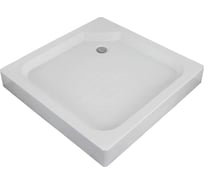 Душевой поддон OLIVE'S квадратный, с сифоном, 900х900х125 мм, белый P-90125S-WH