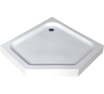 Душевой поддон OLIVE'S 5-тиугольный, с сифоном, 900*900*150 мм, белый P-90155-WH