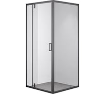 Душевой уголок OLIVE'S DUERO, квадратный, 900х900х1950 мм, черный DR-90CS-SW-GB