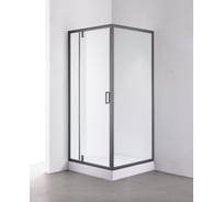 Душевой уголок OLIVE'S DUERO, квадратный, 900х900х1950 мм, черный DR-90CS-SW-GB