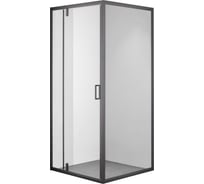 Душевой уголок OLIVE'S DUERO, квадратный, 1000х1000х1950 мм, черный DR-100CS-SW-GB