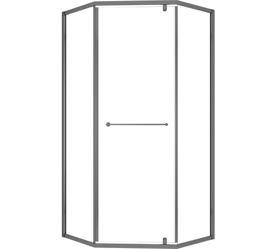 Душевой уголок OLIVE'S KABRERA, 5-тиугольный, 900х900х1950 мм, черный KB-90C5-SW-GB