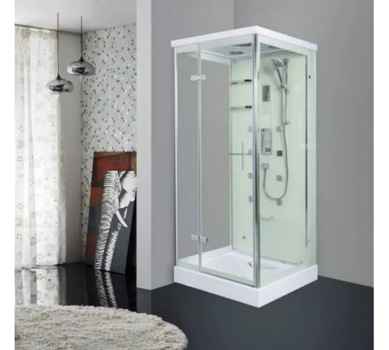 Душевая кабина WeltWasser MAINE 90х90 L размер 900х900х2200 мм 10000001062