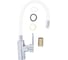 Смеситель для кухни Kranar KC 2626WHITE-N, шаровый, белый, излив гибкий силиконовый, п/г (1/10) 020063 5