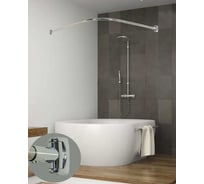 Карниз GoGo Г-образный нерж/ хром. Lux plus 90x90 П2 ГО90-90 П2