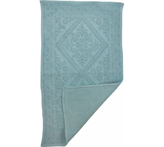 Коврик Аквалиния Vintage хлопок, голубой, 50х80 см S-0001-80b