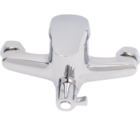 Универсальный смеситель Эверест с плоским прямым изливом и переключателем для душа B22-022