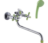 Универсальный смеситель Эверест с круглым изливом и переключателем для душа B22-071E