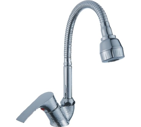 Смеситель для кухни Эверест с гибким изливом, крепление гайка B54-032