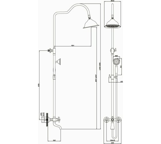 Душевая система Diadonna D82-335314Q