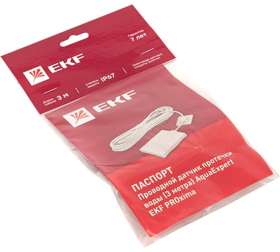 Проводной датчик протечки воды EKF 3 м AquaExpert-sensor-3