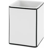 Стакан SWENSA CORY белый/черный, керамика SWTK-8052-C