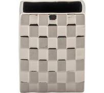 Стакан SWENSA STEEL серебристый, керамика SWTK-6030-C