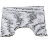Коврик для туалета SWENSA PUFFY 60х50 см, светло-серый, полиэстер SWM-3005LG-T
