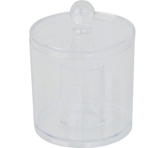 Косметическая баночка SWENSA DONAT с крышкой, прозрачный, пластик SWP-0920TRP 1
