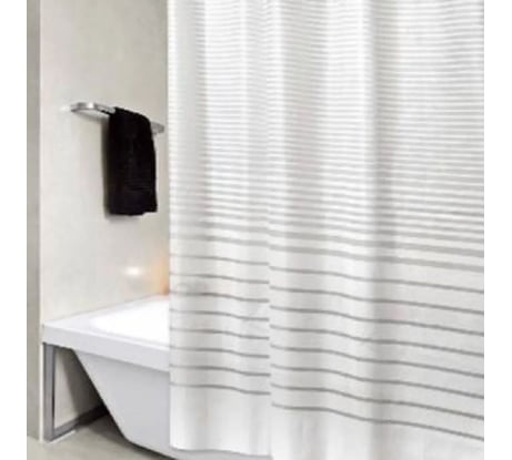 Штора для ванной SWENSA TIKO 180x180 см, белый, ПЕВА SWC-50-09
