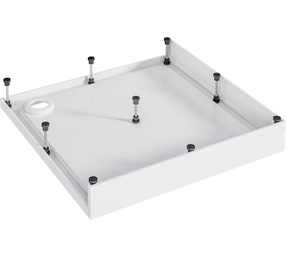 Поддон акриловый 1Marka FLAT 100x100 прямой комплект 01фл1010прК