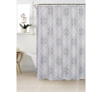 Штора для ванной SWENSA TARTAN 180х180 см, беж/серый, полиэстер SWC-90-83