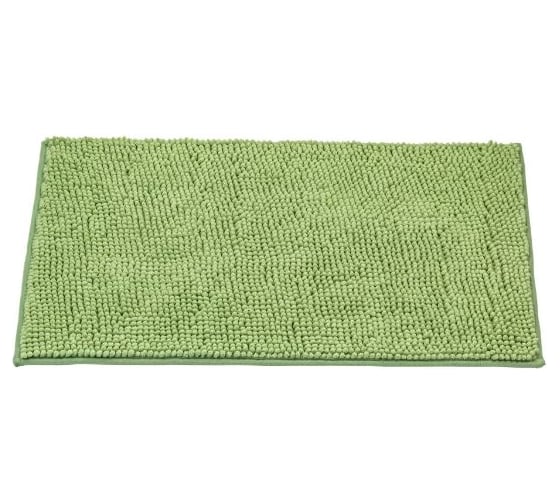 Коврик для ванной SWENSA 45х70 см, зеленый, полиэстер SWM-3003GR-B