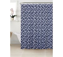 Штора для ванной SWENSA TANNEN 180х200 см, синий/белый, полиэстер SWC-90-72