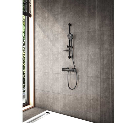 Душевой комплект VITRA Bliss, матовый черный A4574336EXP