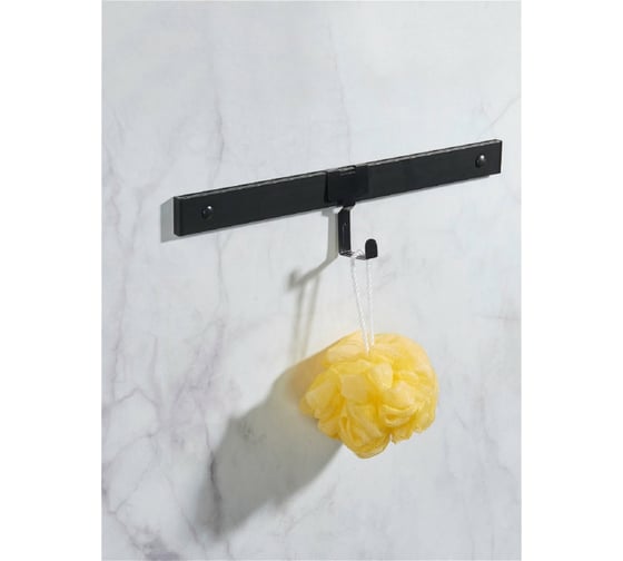 Крючок для рейлинга SWENSA LUND черный, сталь/порошковое покрытие BR-2600R-01