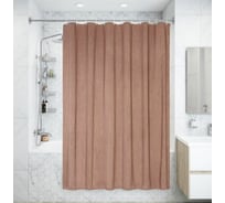 Штора для ванной SWENSA LEDA 180x200 см, терракотовый, полиэстер BSC-90-97