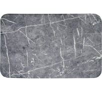 Коврик для ванной SWENSA MARBLE 50х80 см, темно-серый, полиэстер BSM-MARBLE-DGR