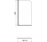 Экран для ванны Cersanit EASY 140x70 одинарный, прозрачный P-PN-EASY*70-n 3