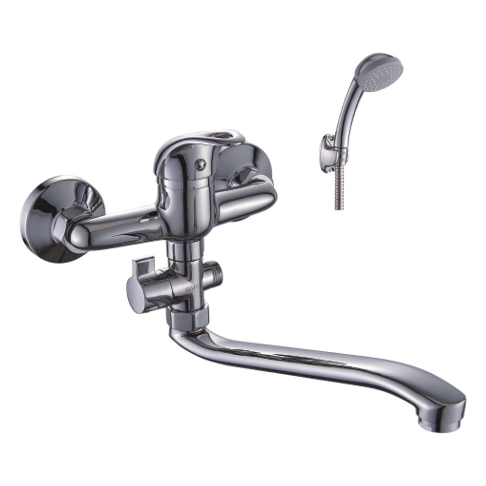 СмесительDiadonnaуниверсальный,спрямымповоротнымизливомD21-150