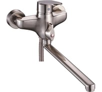 Универсальный смеситель Potato с плоским прямым изливом с переключателем душа, сатин P2209-1