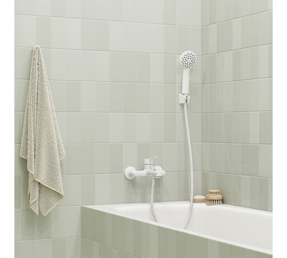 Душевой комплект IDDIS Buena белый матовый BUE1FW0i16