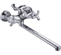 Универсальный смеситель Potato с плоским прямым изливом и переключателем для душа P2252