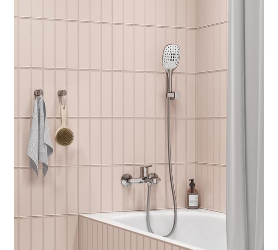 Держатель для душевой лейки IDDIS Agua хром глянцевый, поворотный, AGUCP00i53