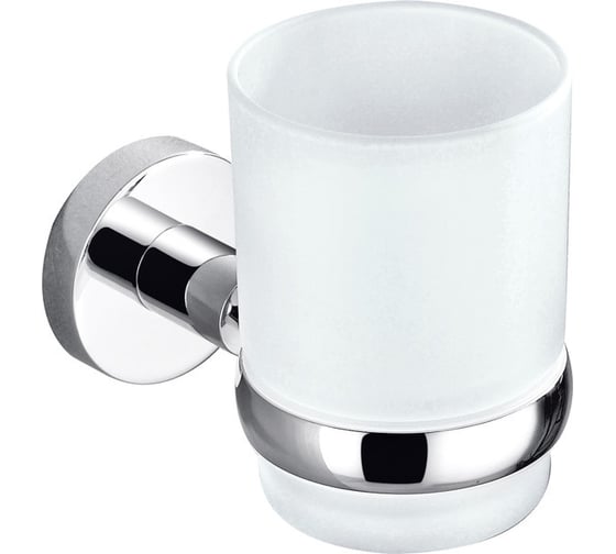 Одинарный стакан с настенным держателем RavSlezak стекло COA0201 1