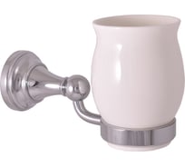 Одинарный стакан с настенным держателем RavSlezak фаянсовый MKA0201