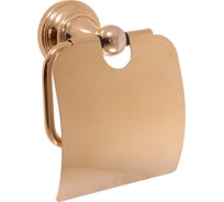 Настенный держатель туалетной бумаги RavSlezak 136 мм, с крышкой, цвет золото MKA0400Z