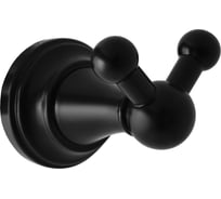 Крючок RavSlezak двойной, черный матовый MKA0102CMAT