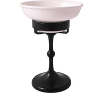 Настольная мыльница с подставкой RavSlezak фаянсовая, черный матовый MKA0301CMAT