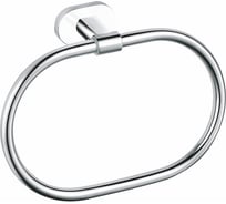 Полотенцедержатель овальный RavSlezak хром/белый YUA0104CB