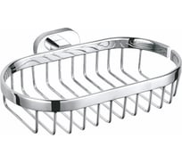 Металлическая хромированная мыльница RavSlezakь хром/белый YUA0301CB