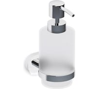 Дозатор для жидкого мыла RavSlezak стеклянный, хром/белый YUA0303CB