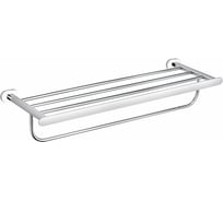 Полотенцедержатель с полочкой RavSlezak 665.6 мм, хром/белый YUA0704CB